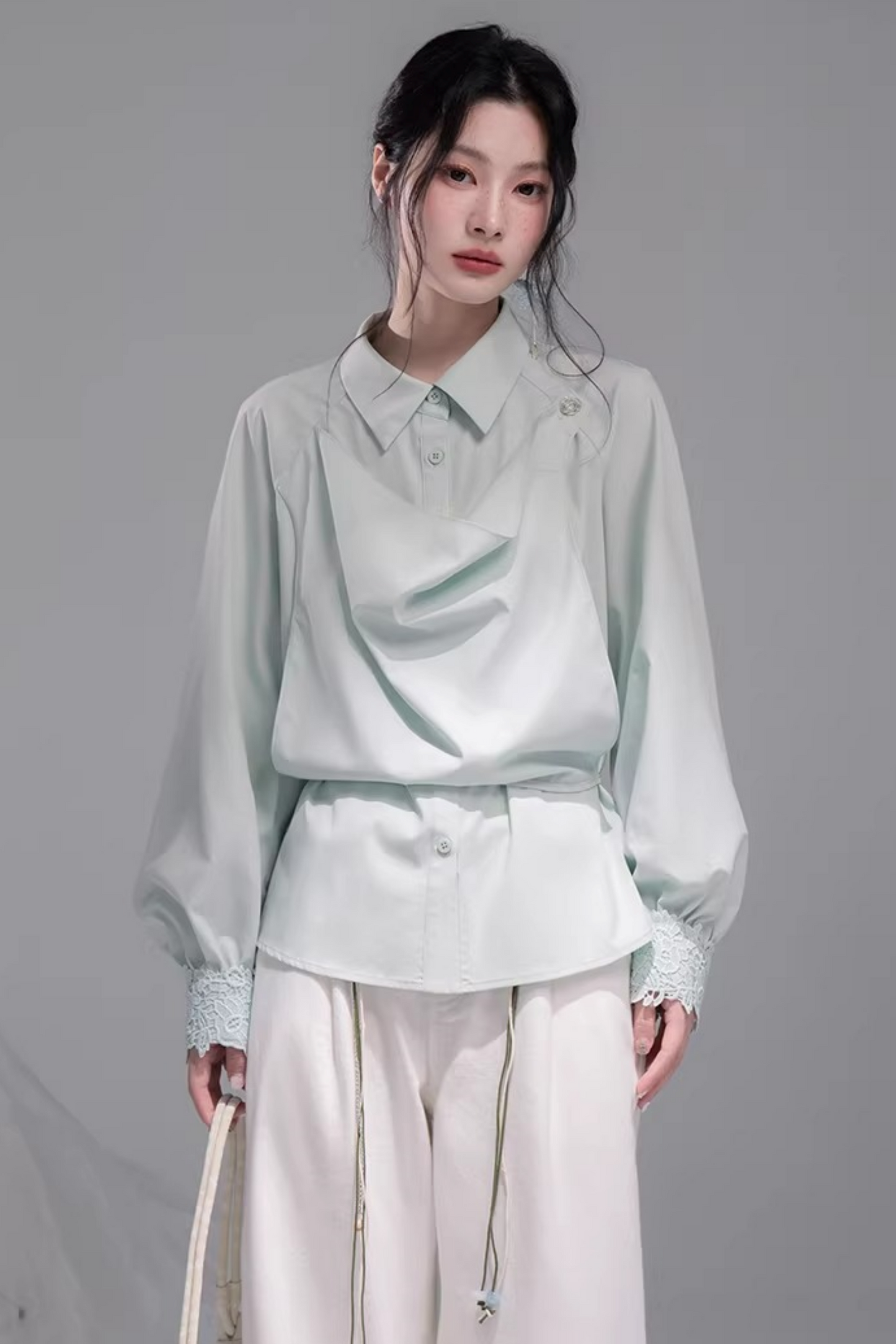 Stone White Lyocell Jeans Set