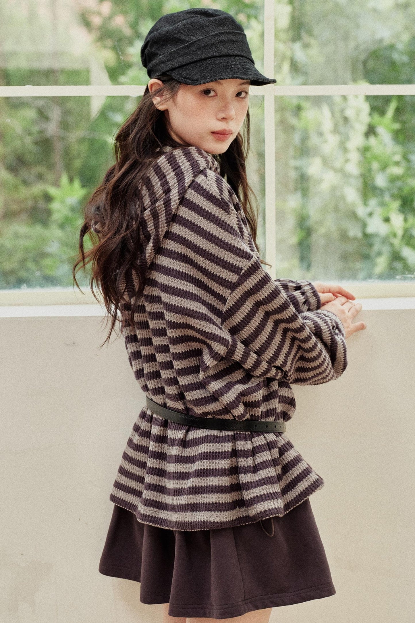 Artist-Created Striped Knit Dress