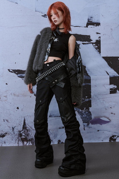 Street Style Patchwork Jeans