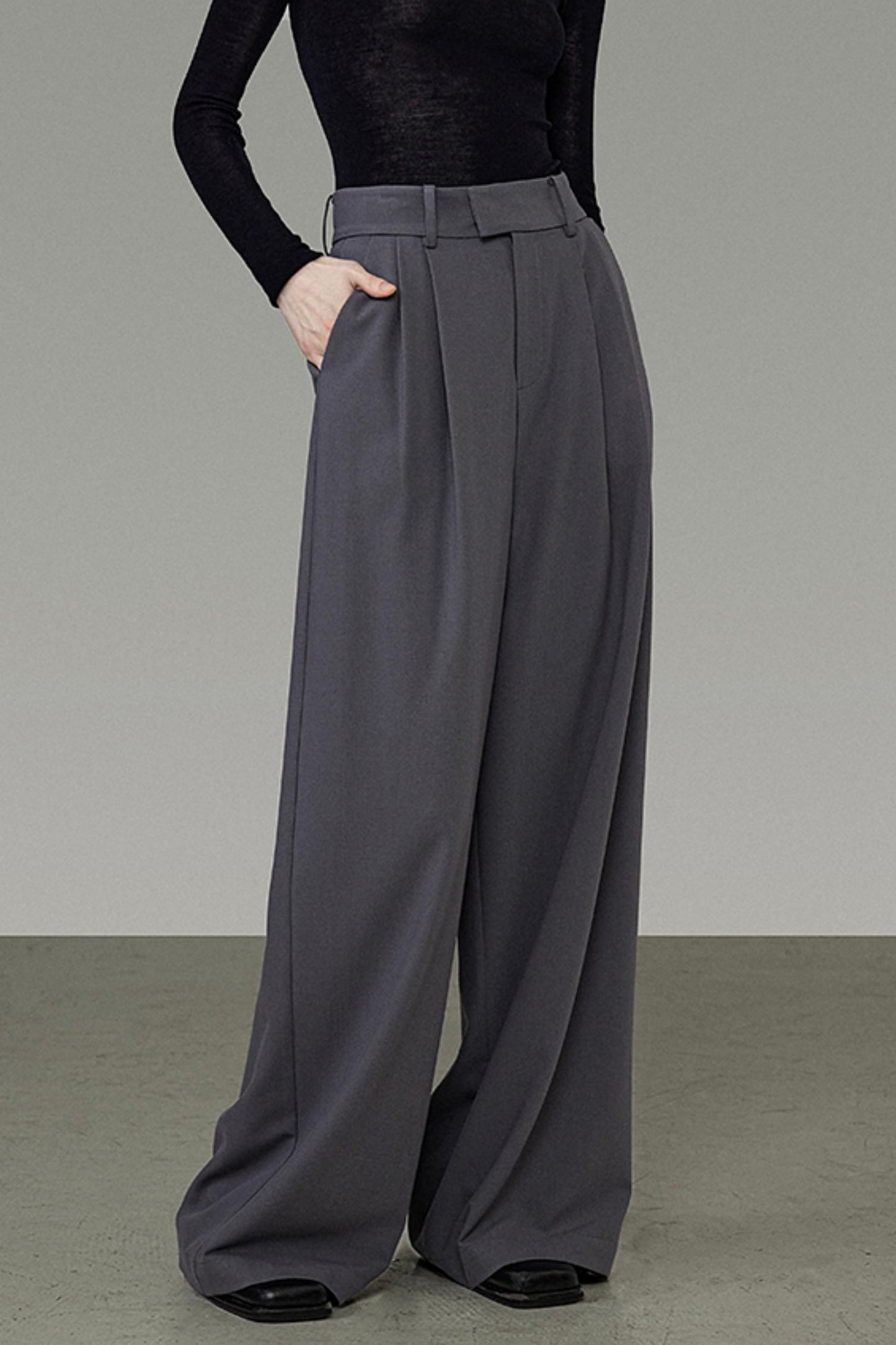 High-Waisted Wide-Leg Pants