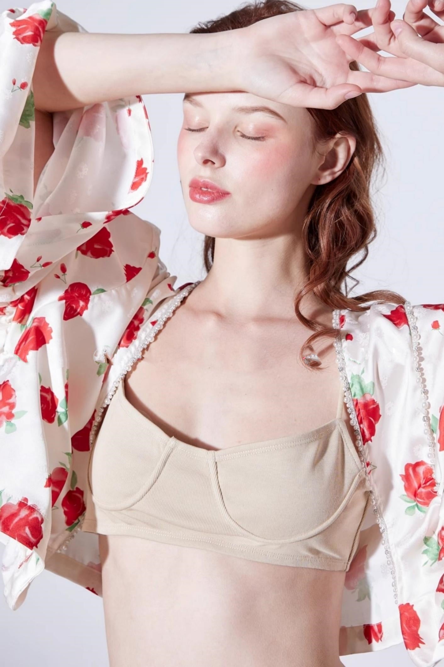 Deconstructed Rose Beaded Jacket