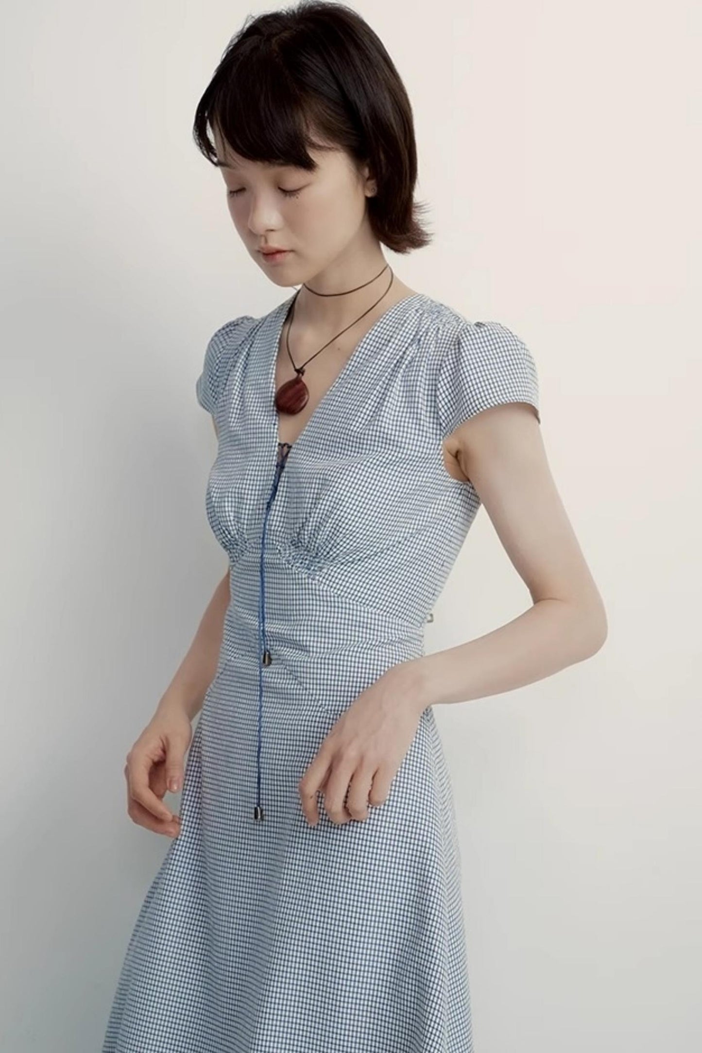 Chic Cotton V-Neck Dress