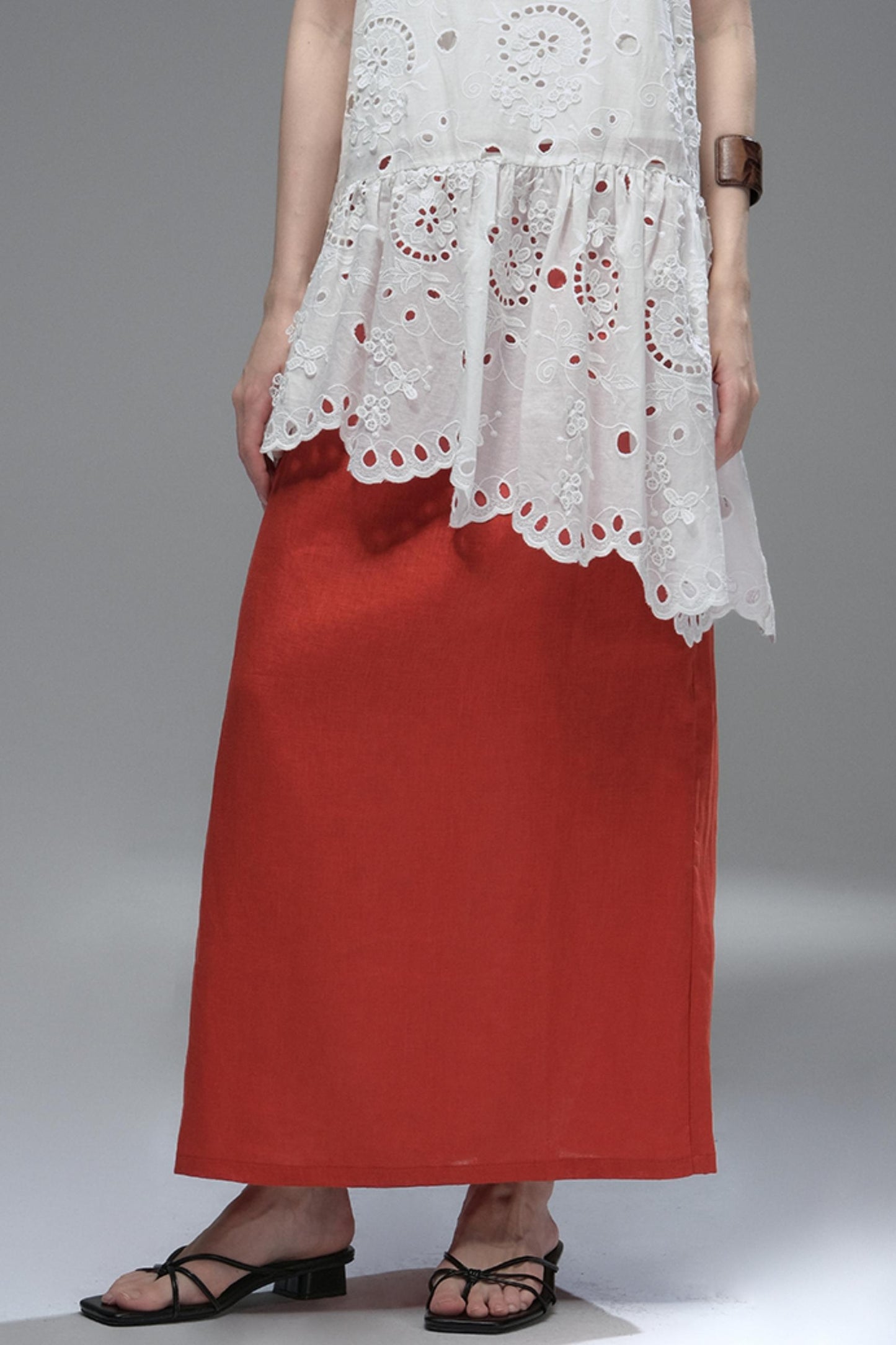 High Saturation Linen Skirt