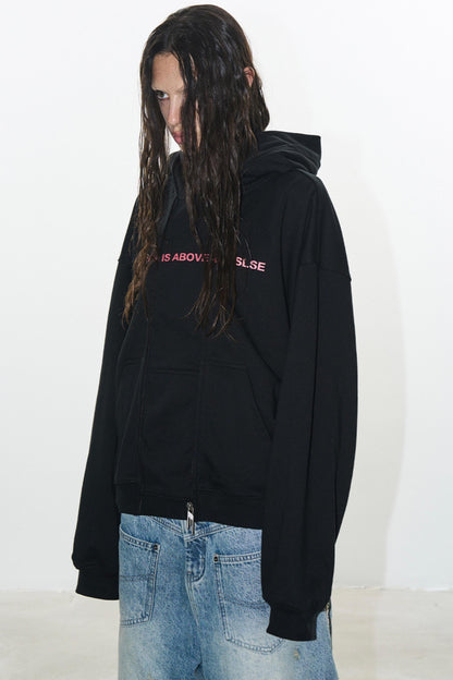 Faux Layered Sweatshirt Jacket