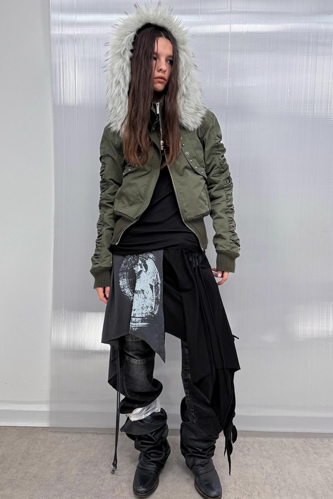 Autumn Short Waist Fur Jacket