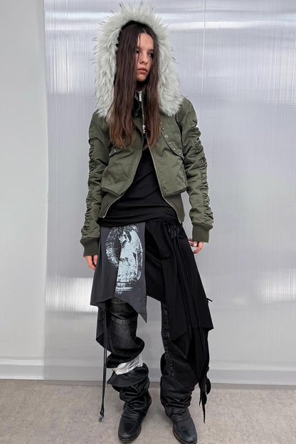 Autumn Short Waist Fur Jacket