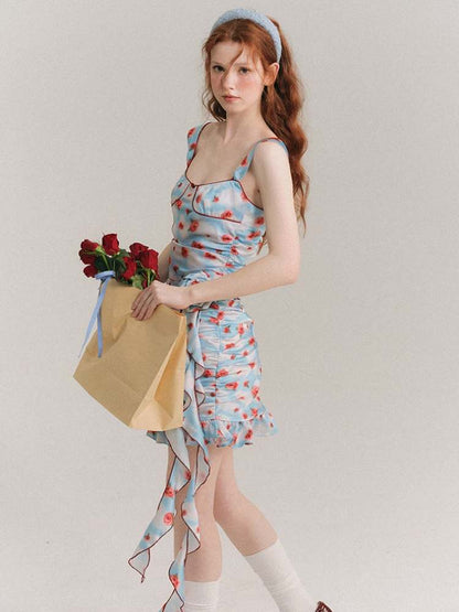 Hand Painted Roses Camisole & Mini Skirt