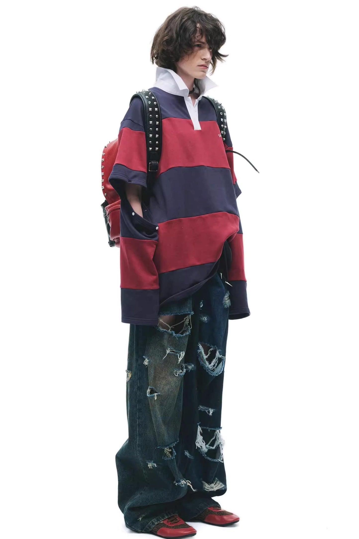 Punk Structured Oversized T-Shirt