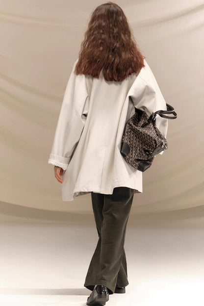 Amber Ginkgo Trench Coat