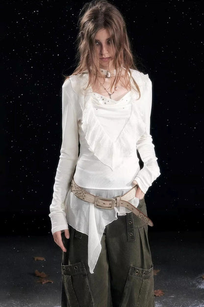 Swing Collar Tencel Shirt