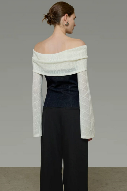Unspoken Color-Blocked Knit Top