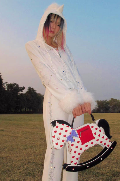 Unicorn Velvet Rhinestone Jacket