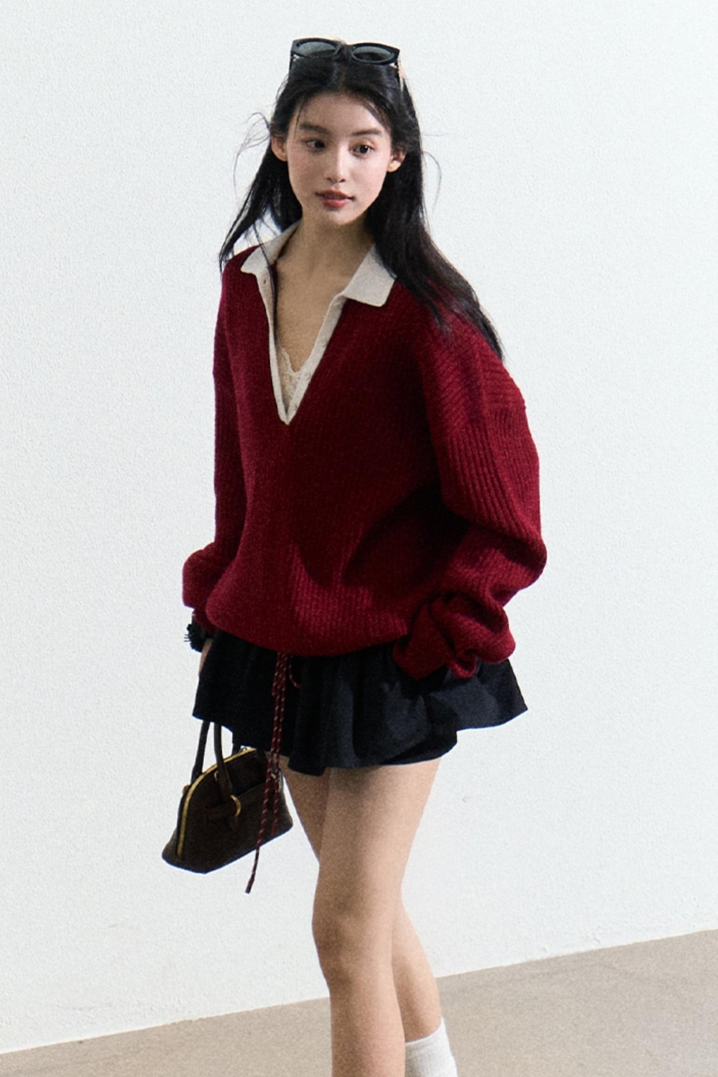 Cozy Wool Turtleneck Sweater Top