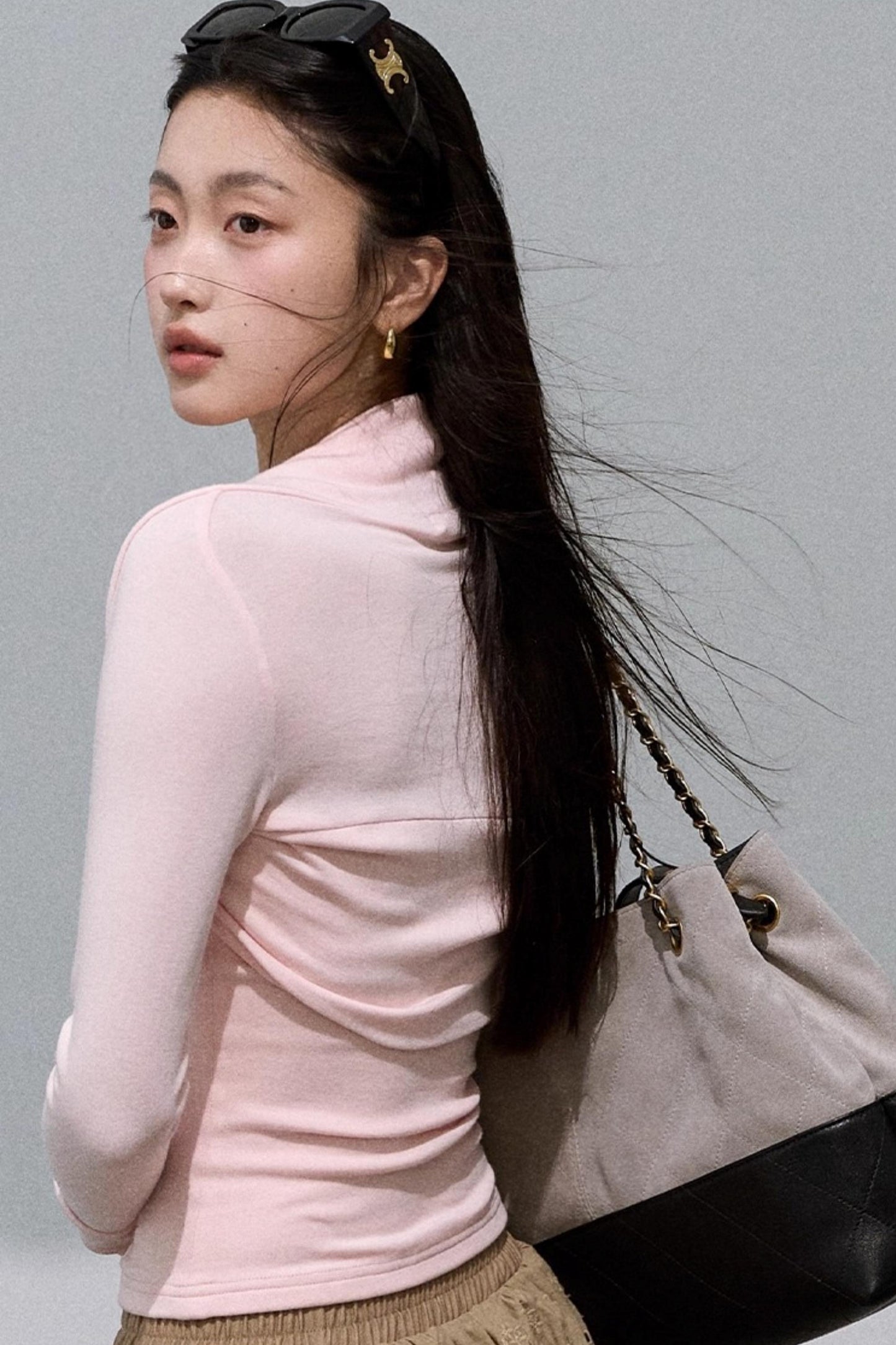 Slim Bandeau Cardigan Two-Piece Set