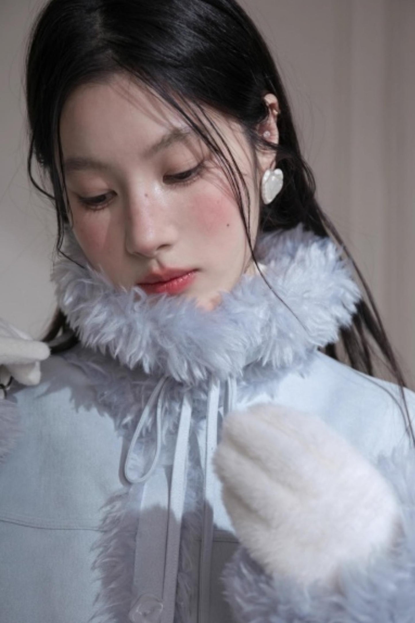 Misty Suede Fur Coat