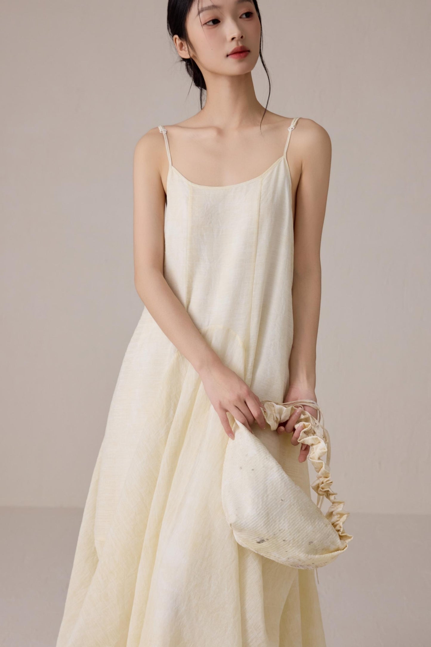 Chic Pleated Drawstring Bag