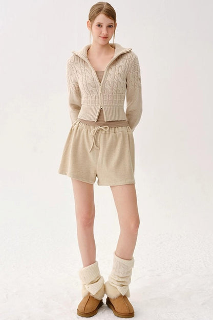 Warm Wool Blend Knit Socks