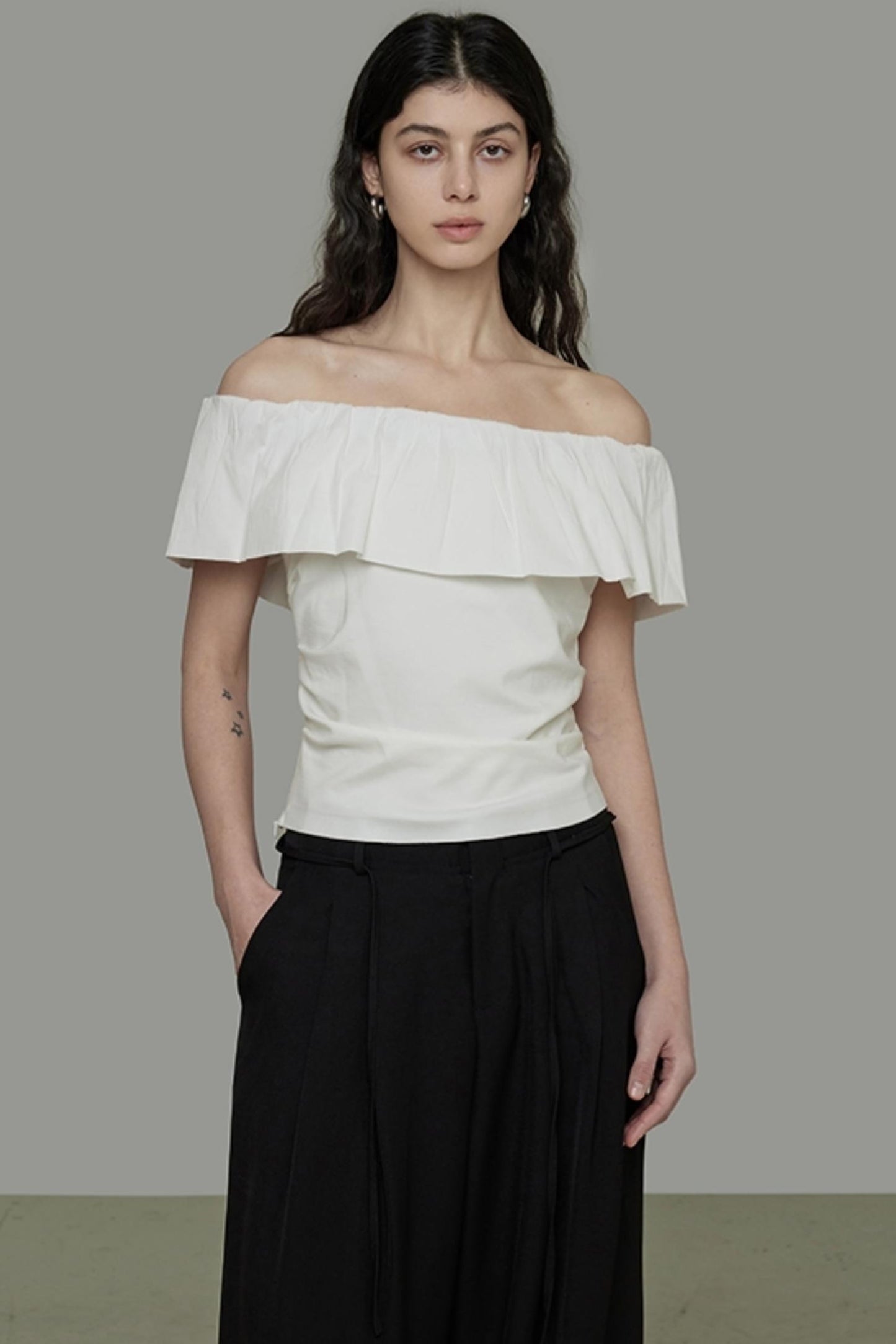 Modern Off-Shoulder T-Shirt