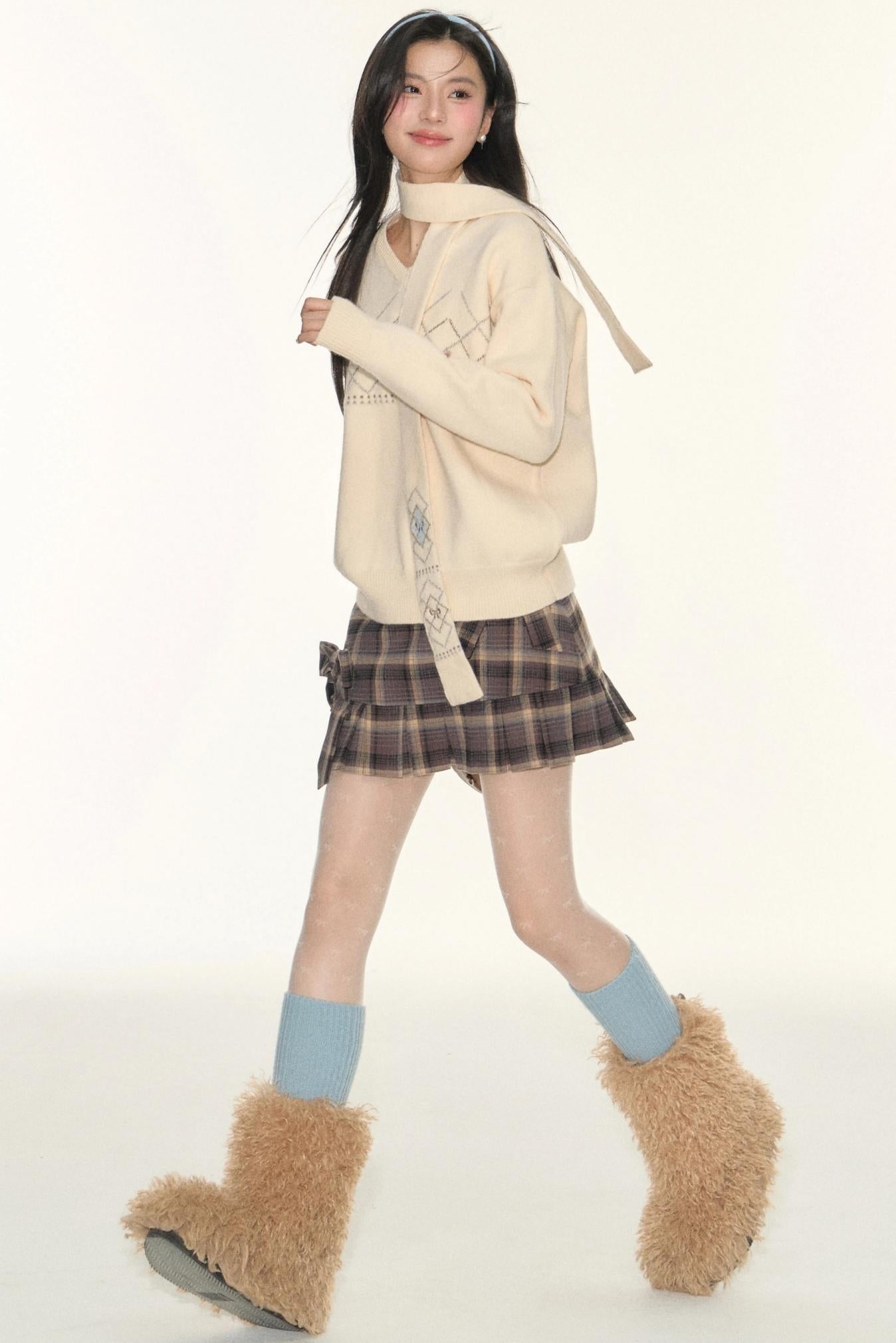 Twist V-Neck Sweater