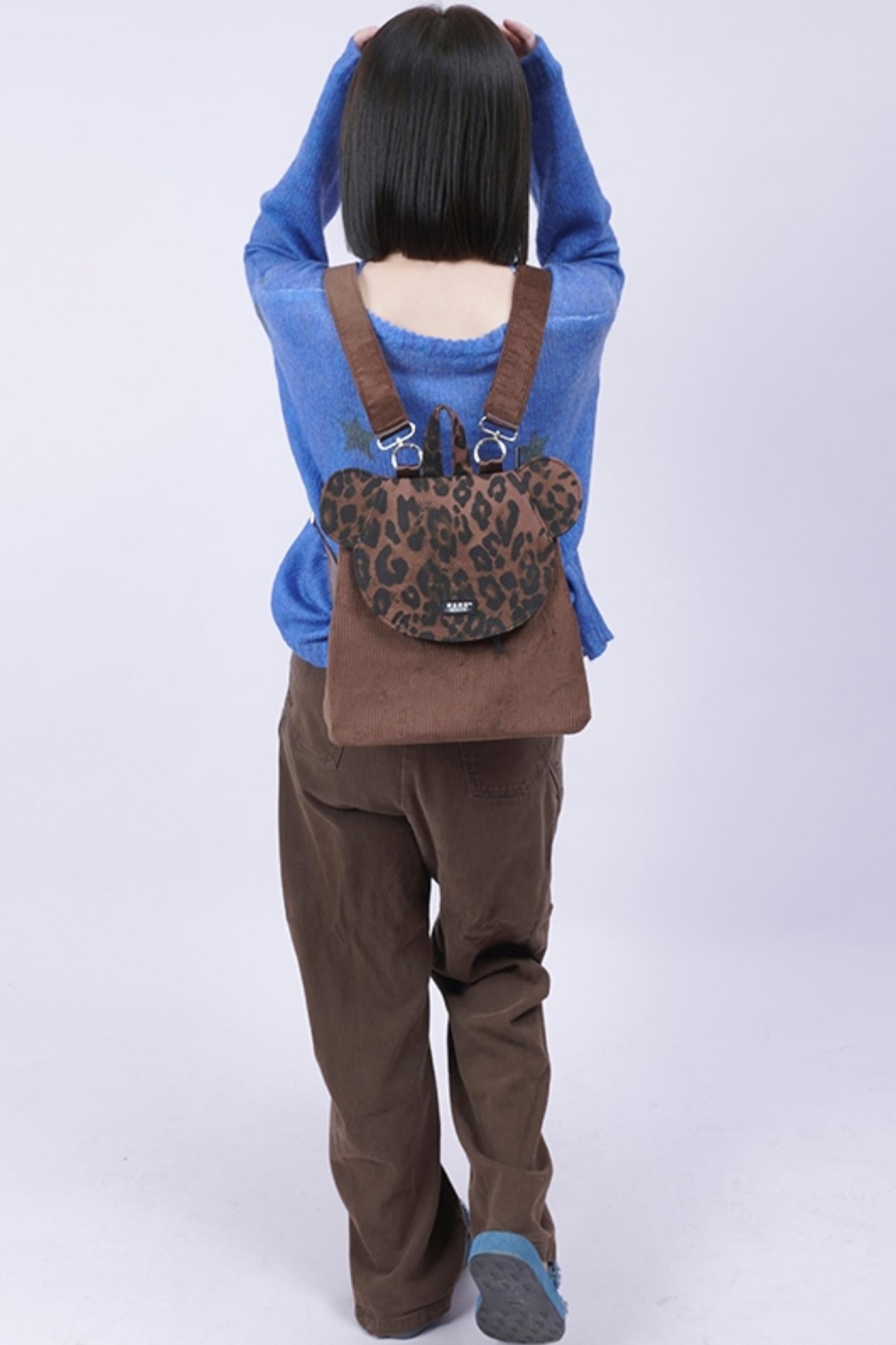 Patchwork Bear Crossbody Bag