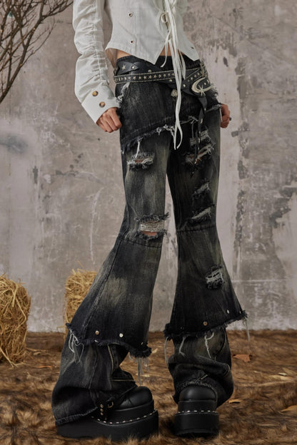 Vintage Punk Bootcut Jeans