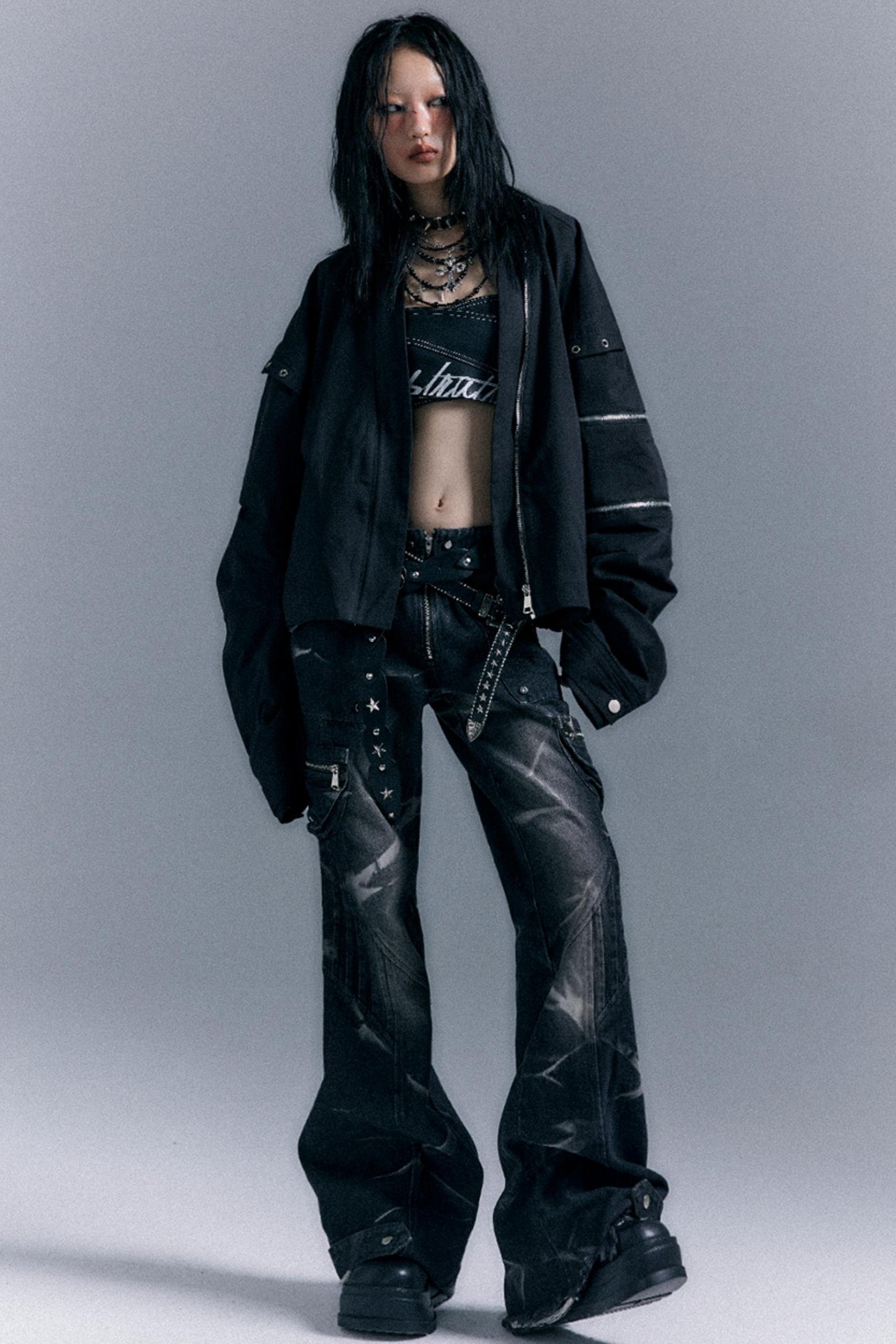 Vintage Oversized Bomber Jacket