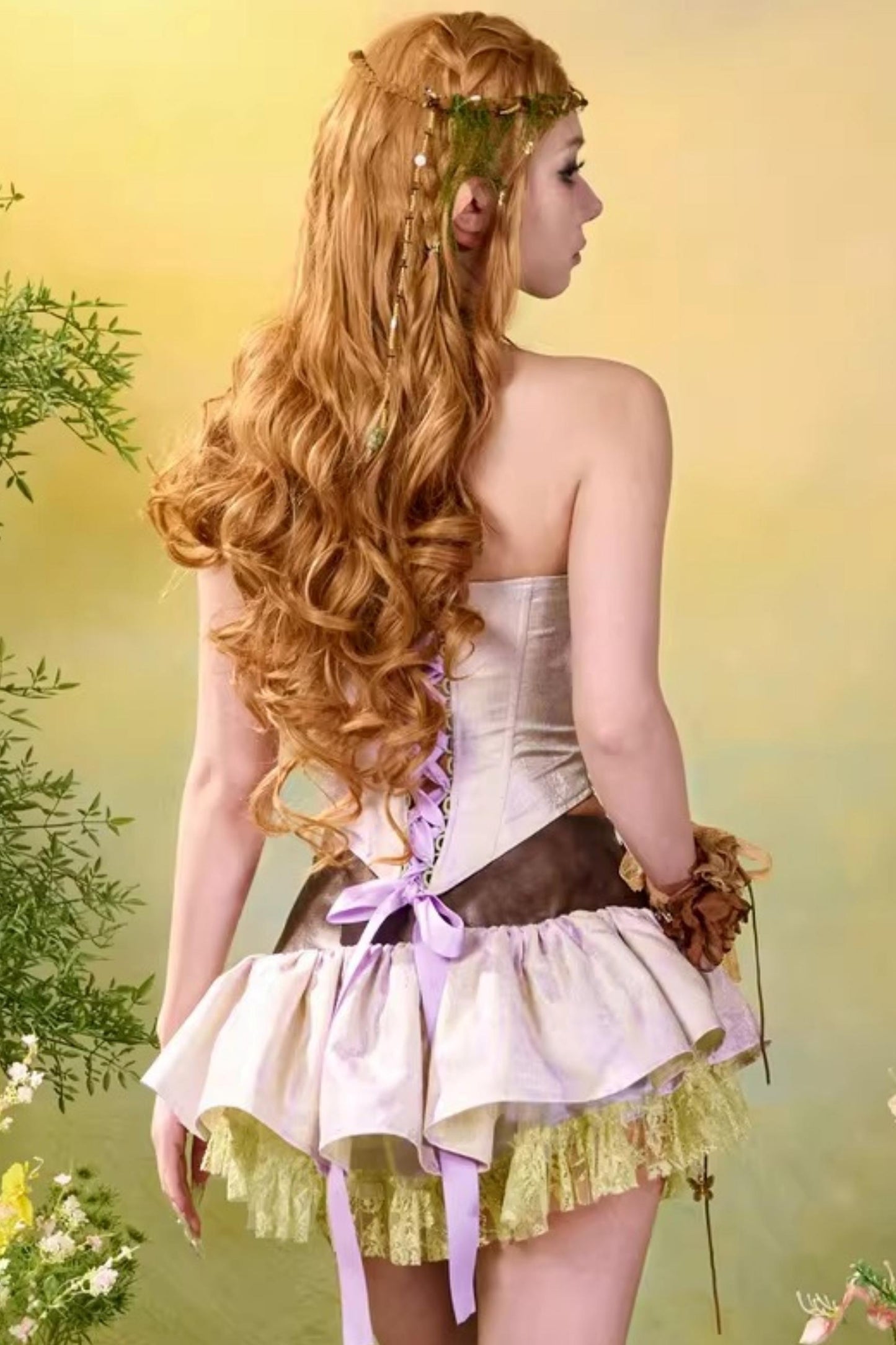 Sylvian Lace-Up Corset Top