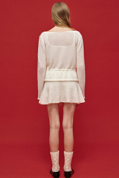 Misty Knit Sweater Skirt Set-Up