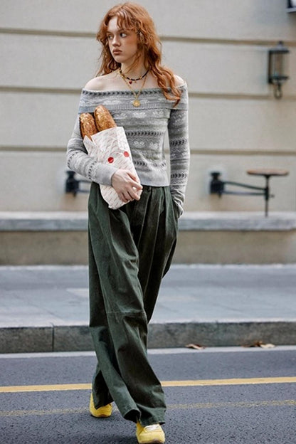 Waist Pleated Cargo Pants