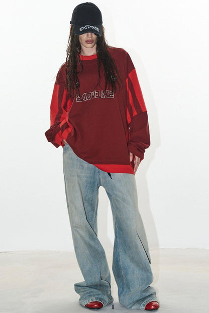 Layered Stripe Jersey T-Shirt