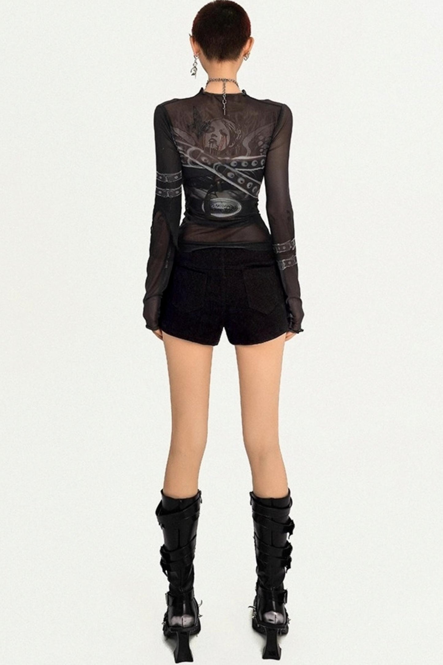 Ultra Punk Hot Black Shorts