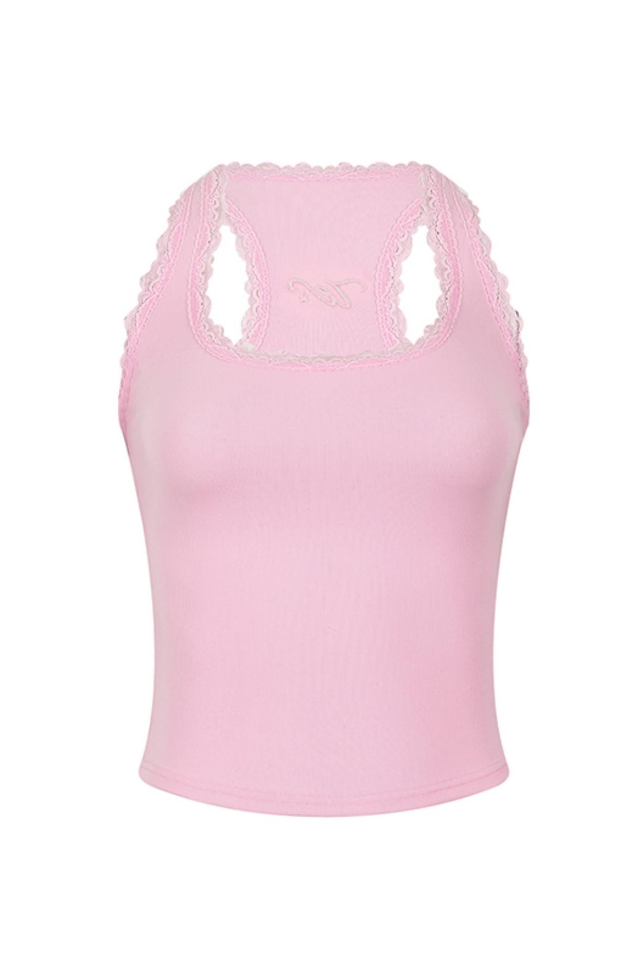 Sweet Lace Knit Camisole Top