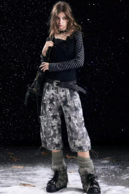 Autumn Contrast Striped Long Sleeve T-Shirt