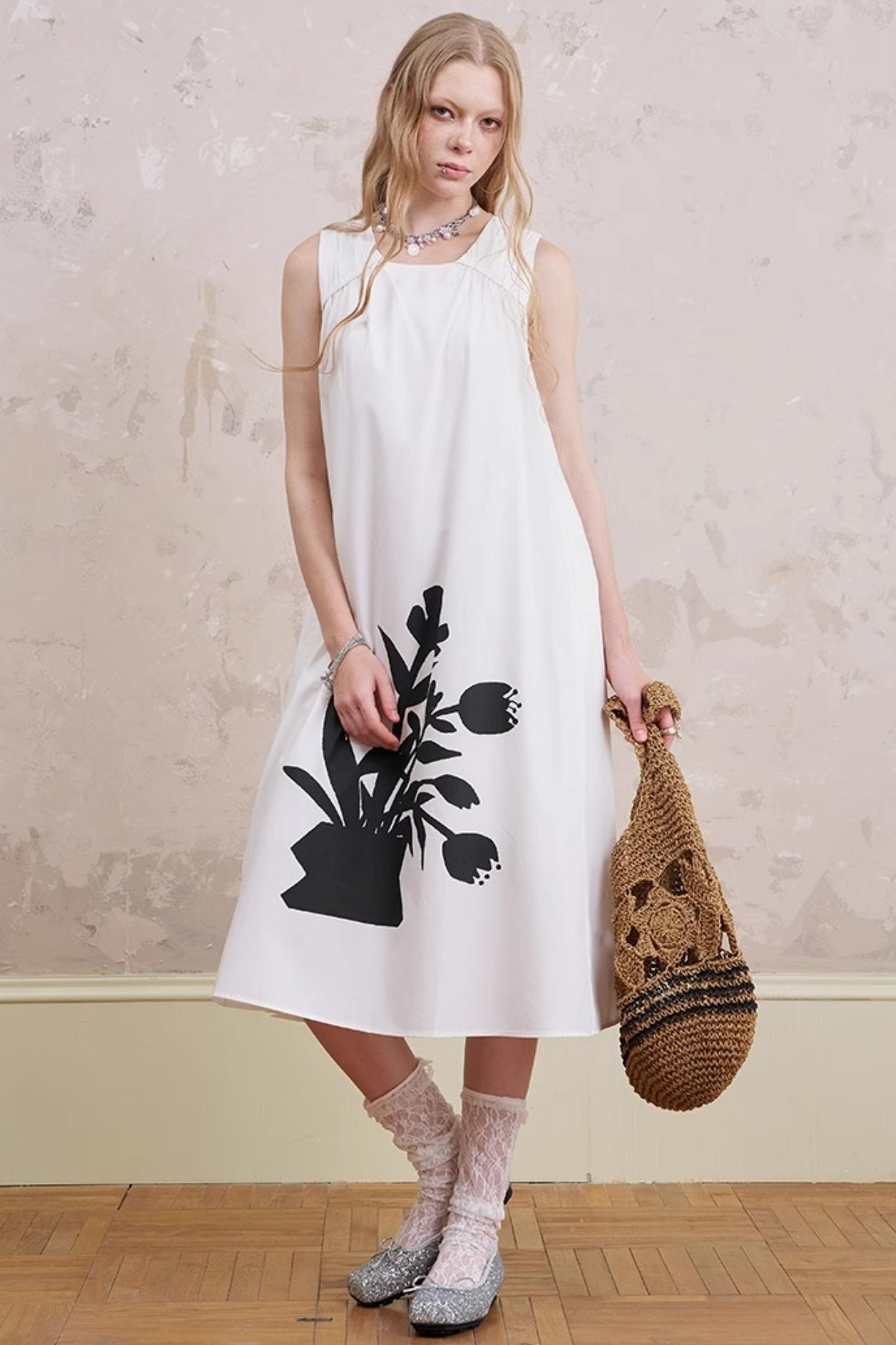 Floral Sleeveless Summer Dress