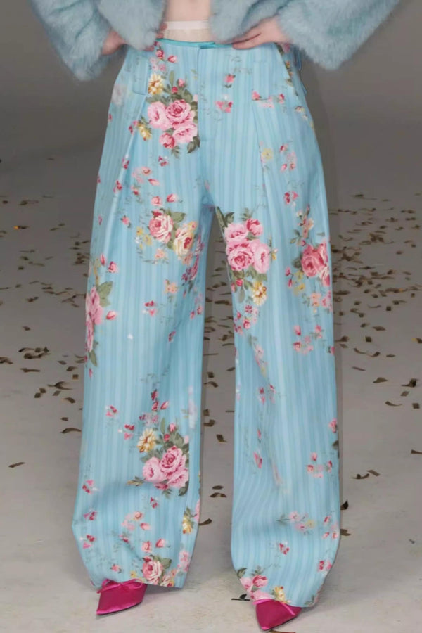 Glacier Rose Striped Pants