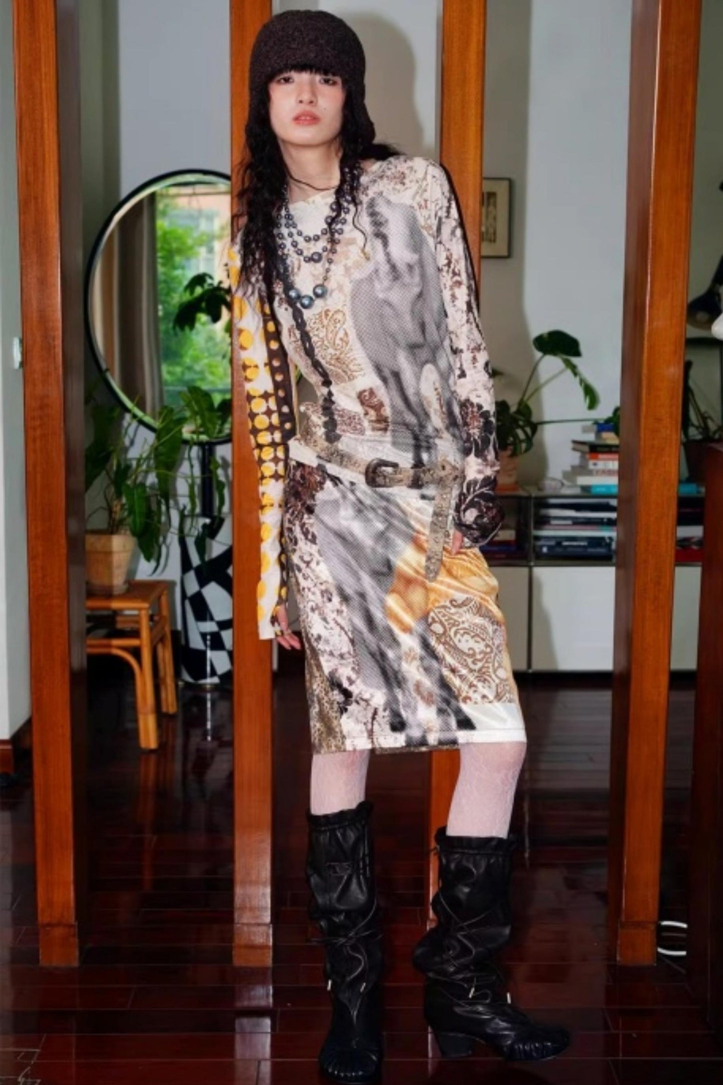 Autumn Niche Printed Sleeve Top