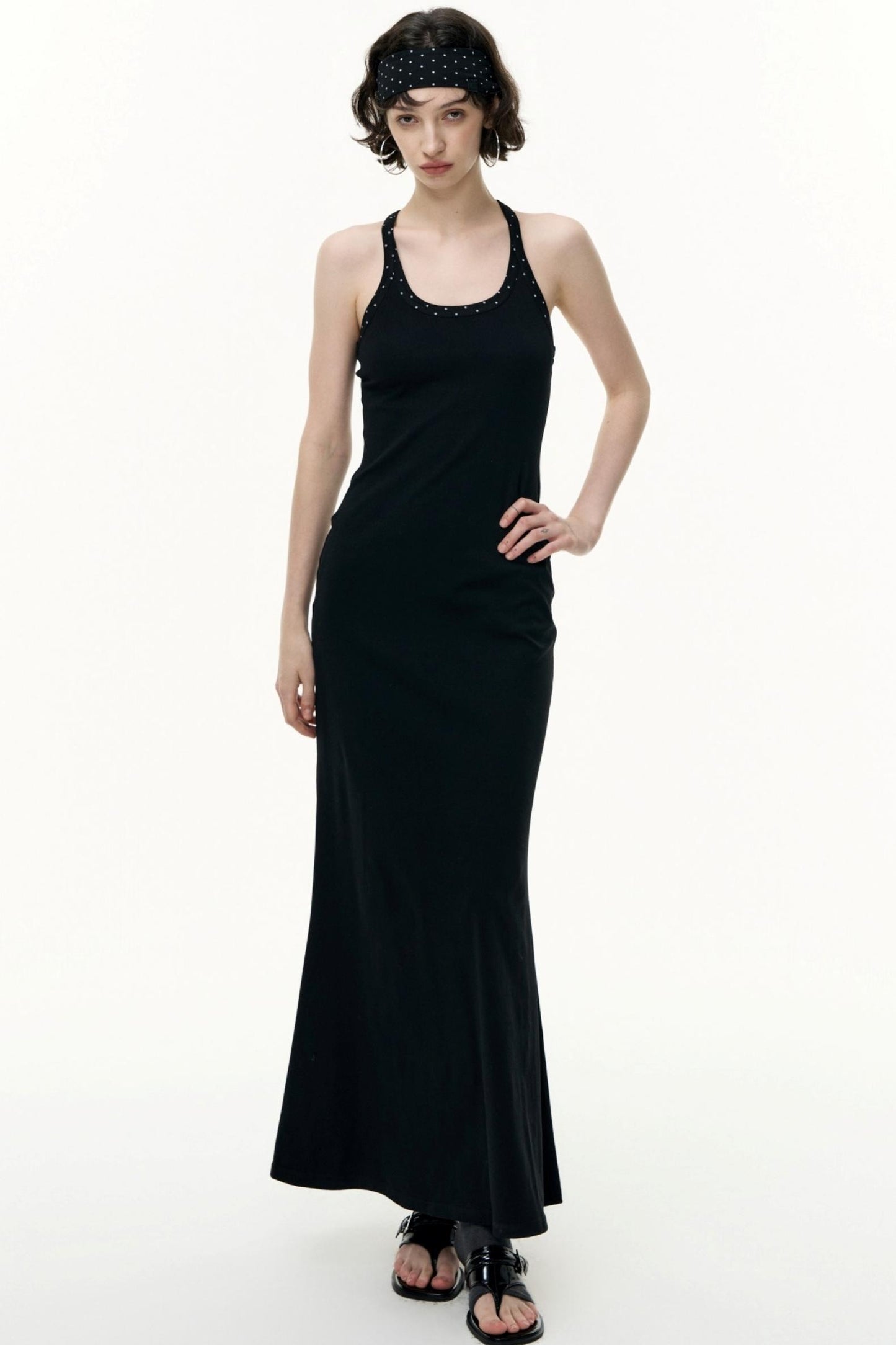 Tencel Striped Camisole Slim Dress