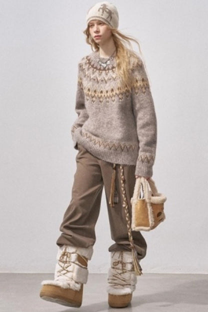 Fair Isle Knit Sweater