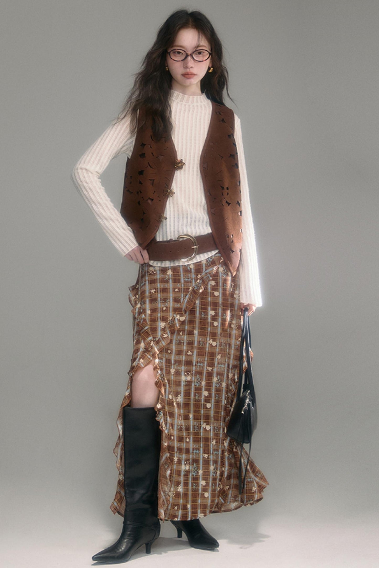 Wilderness Vintage Floral Print Skirt