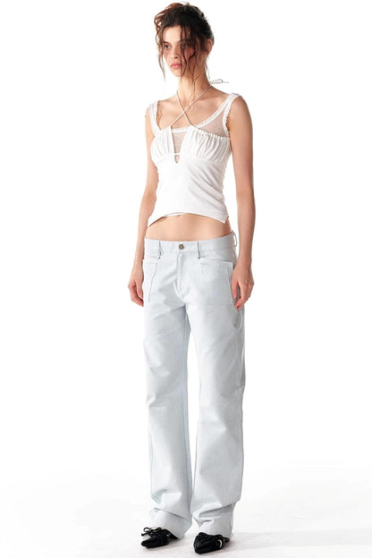 Lace-Trimmed Slim Fit Camisole