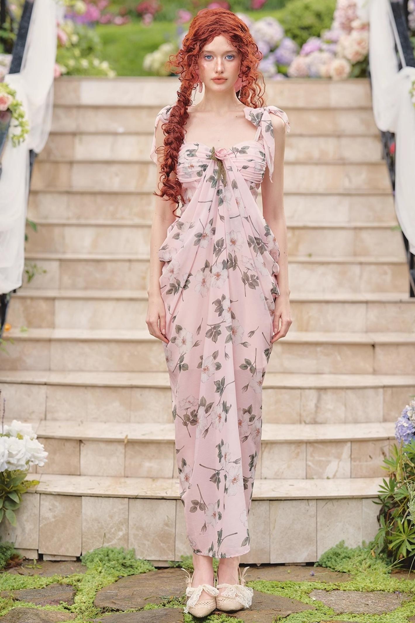 Gardenia Tea Floral Dress