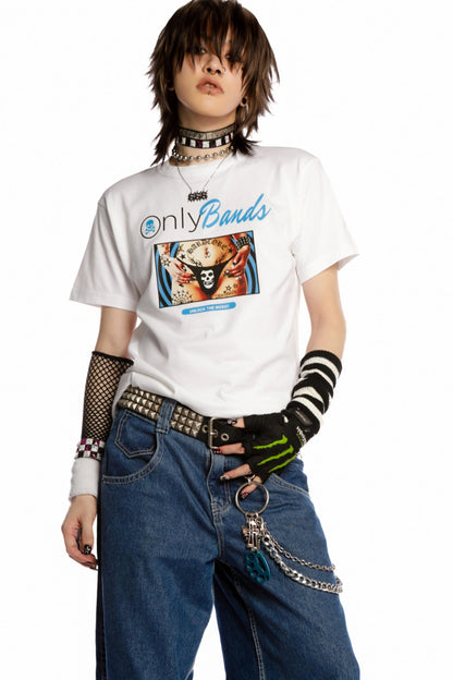 Original Spoof American Street Shoulder T-Shirt