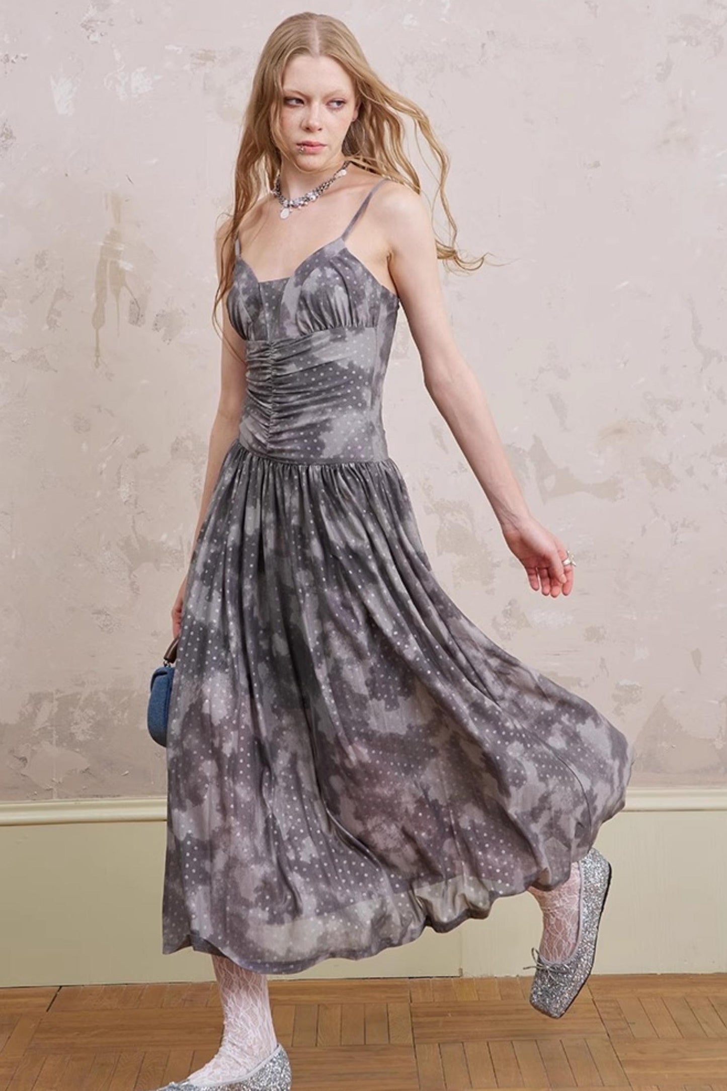 Polka Dot Maxi Dress