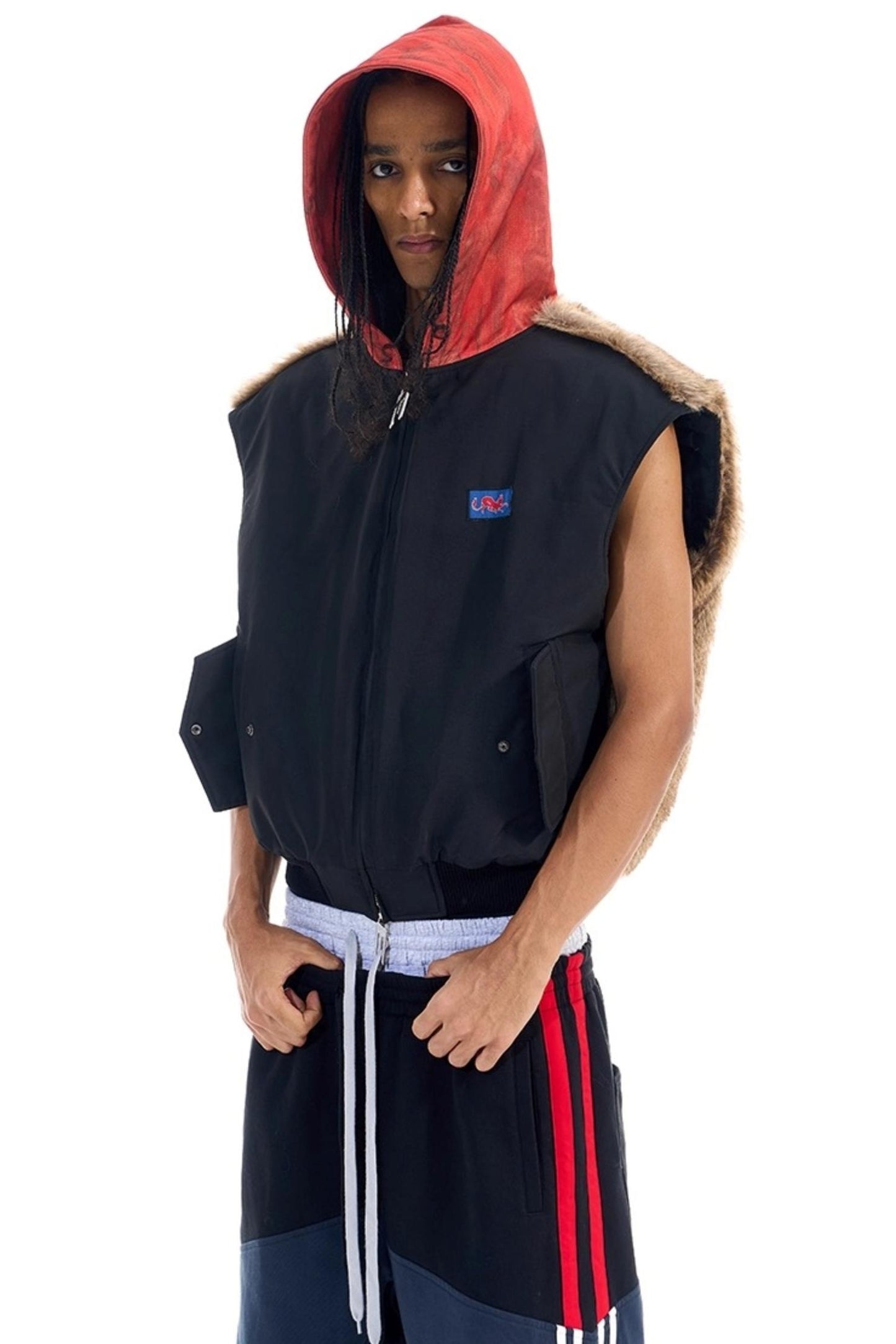 Patchwork Camouflage Hooded Jacket