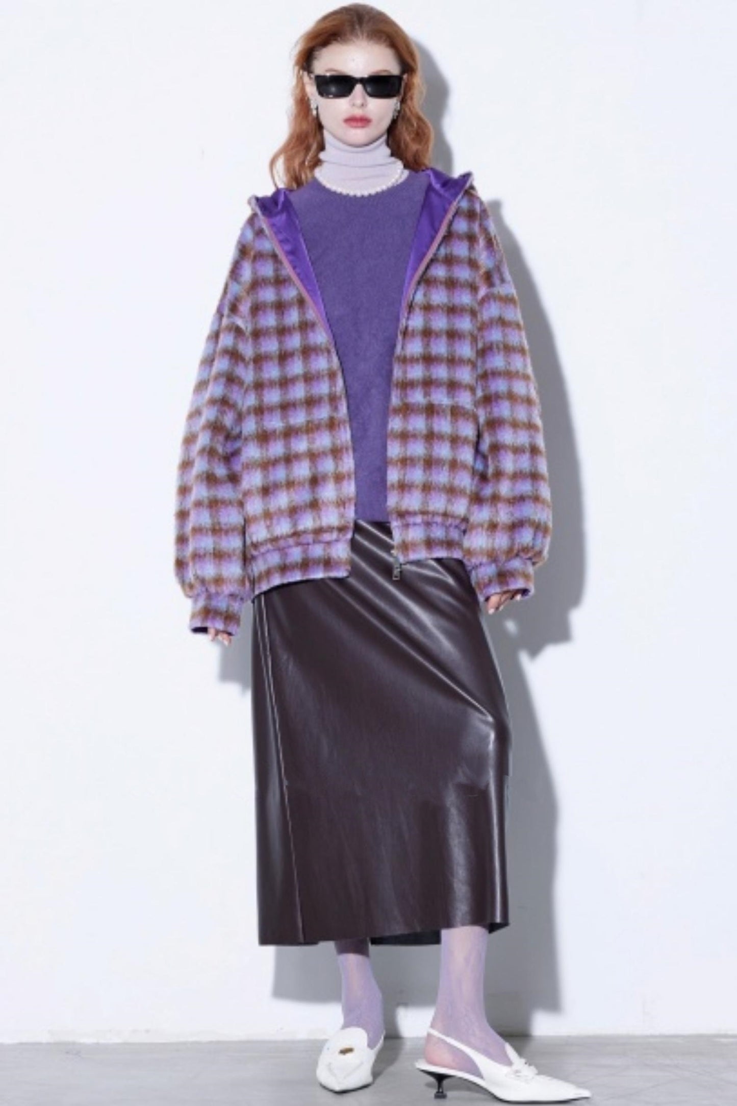 Versatile Leather Straight Skirt