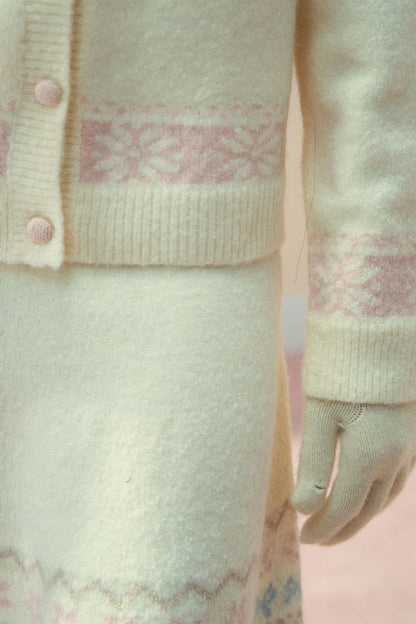 Sunset Fair Knitted Top & Skirt Set-Up