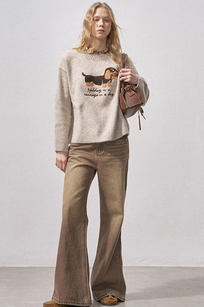 Dachshund Knit Sweater