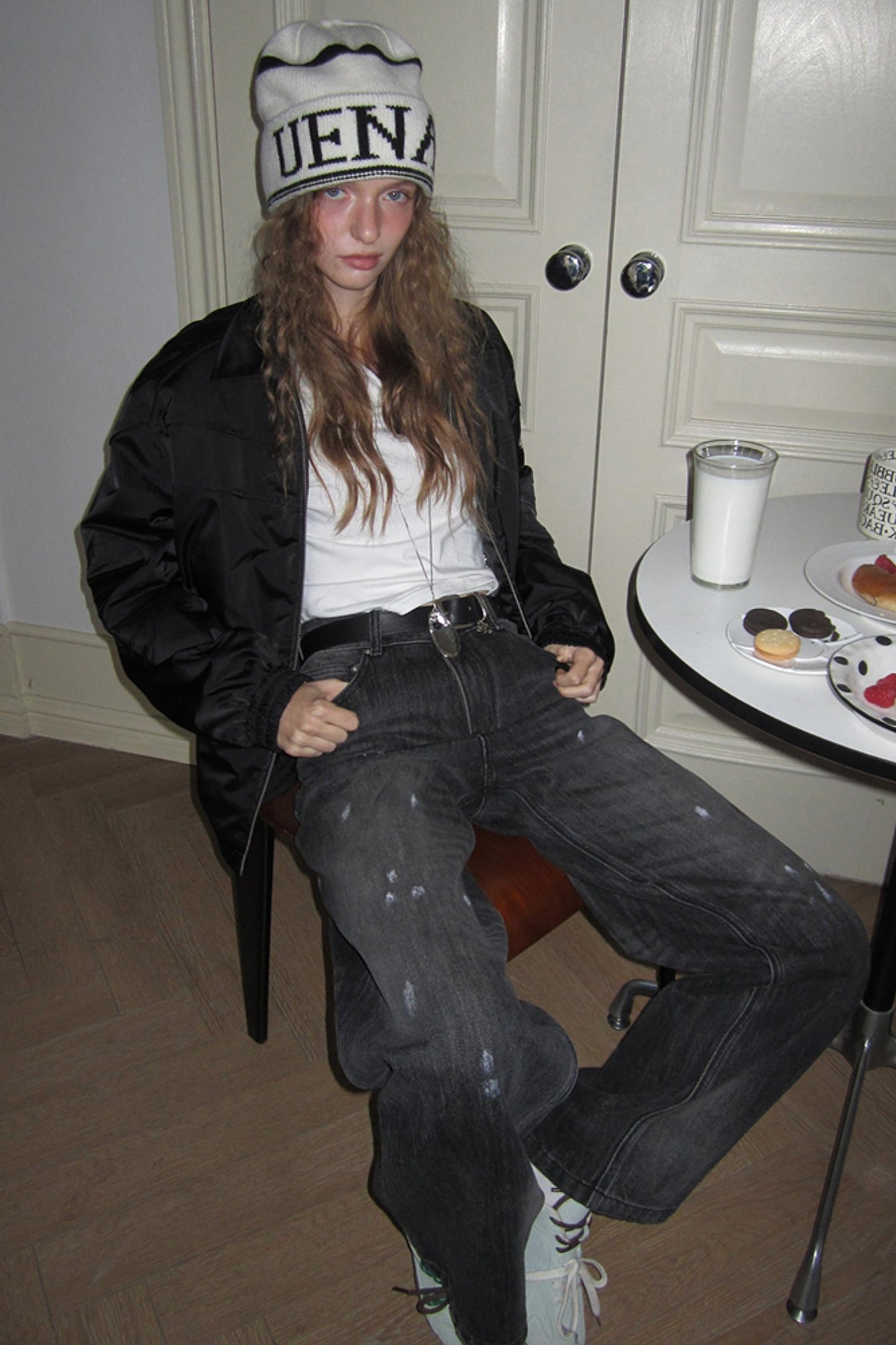 Uena Black Cotton Jacket