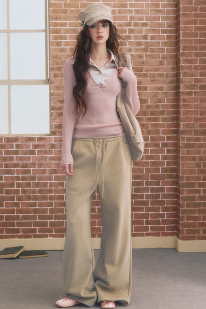 Simple Gray Fleece Sweatpants