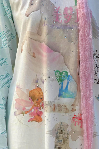 Unicorn Dreams Raglan-Top